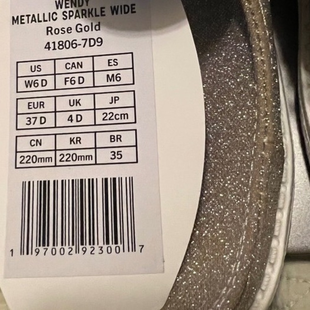 Hey Dude Wendy Shoes Women Size 6 D Silver New Sparkling Glitter Slip On Loafers - Picture 10 of 11